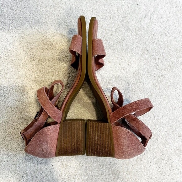 Koolaburra by UGG Pink Suede Heeled Sandal Women's 9 Eliani Strappy Ankle Strap - Picture 11 of 15